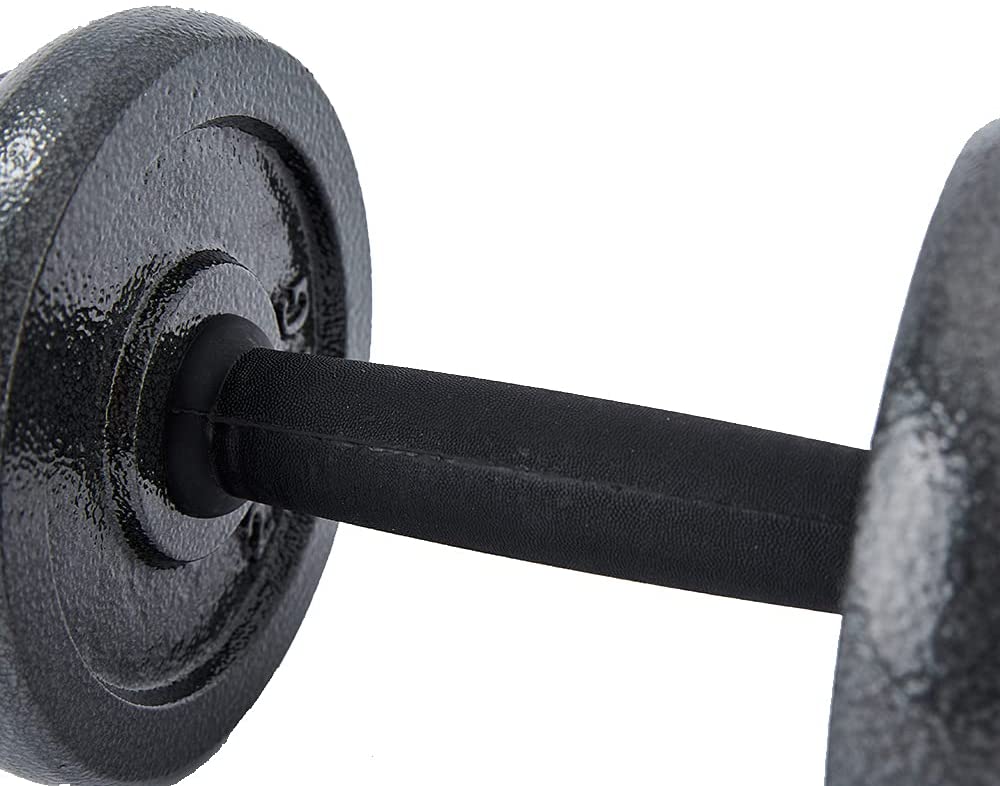 Kit Fitness Premium 50 kg en Hierro macizo + Barra  + Estuche