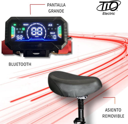 patineta y Scooter Eléctrico T5 Master PRO 1000w  65km