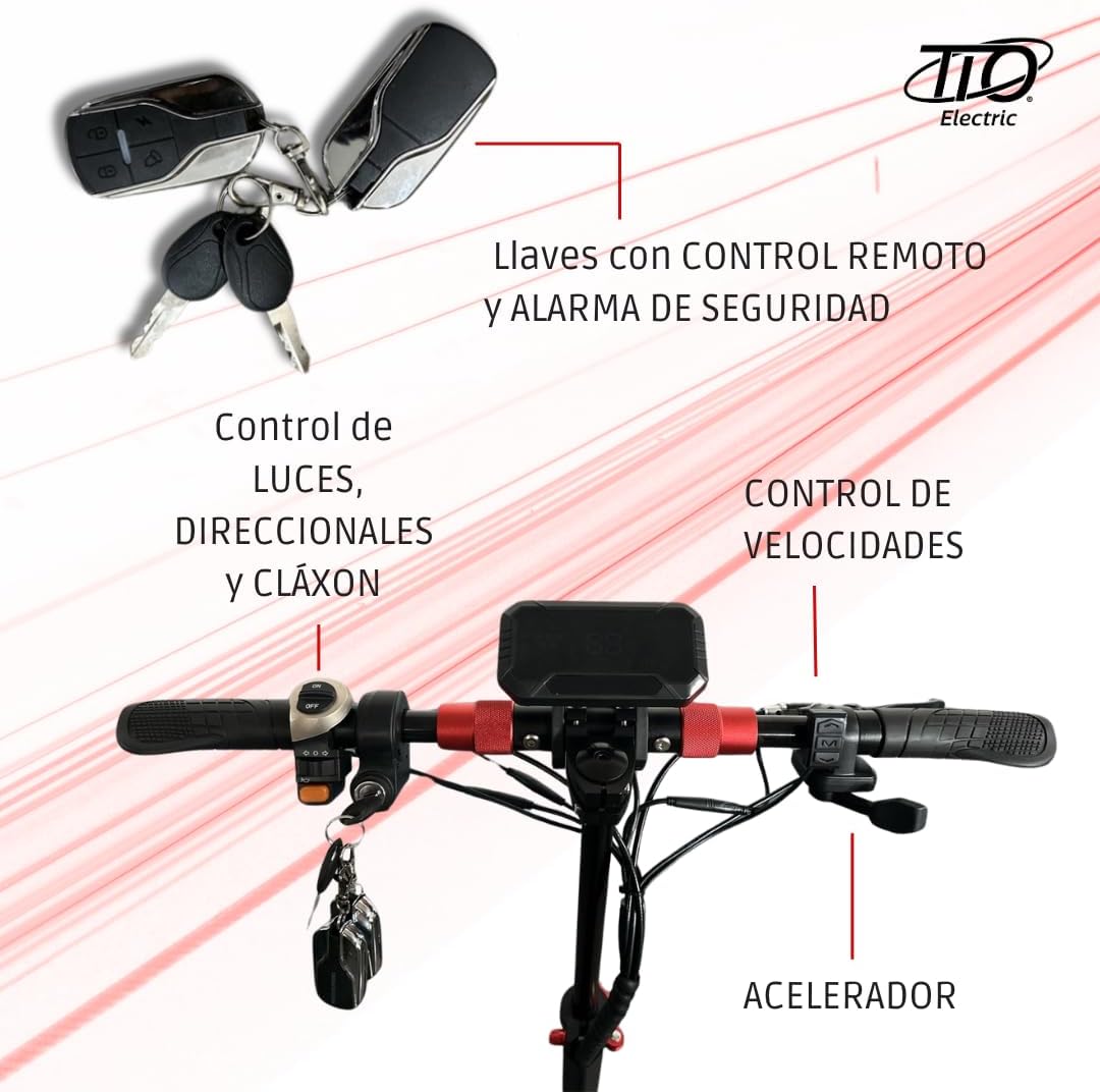 patineta y Scooter Eléctrico T5 Master PRO 1000w  65km
