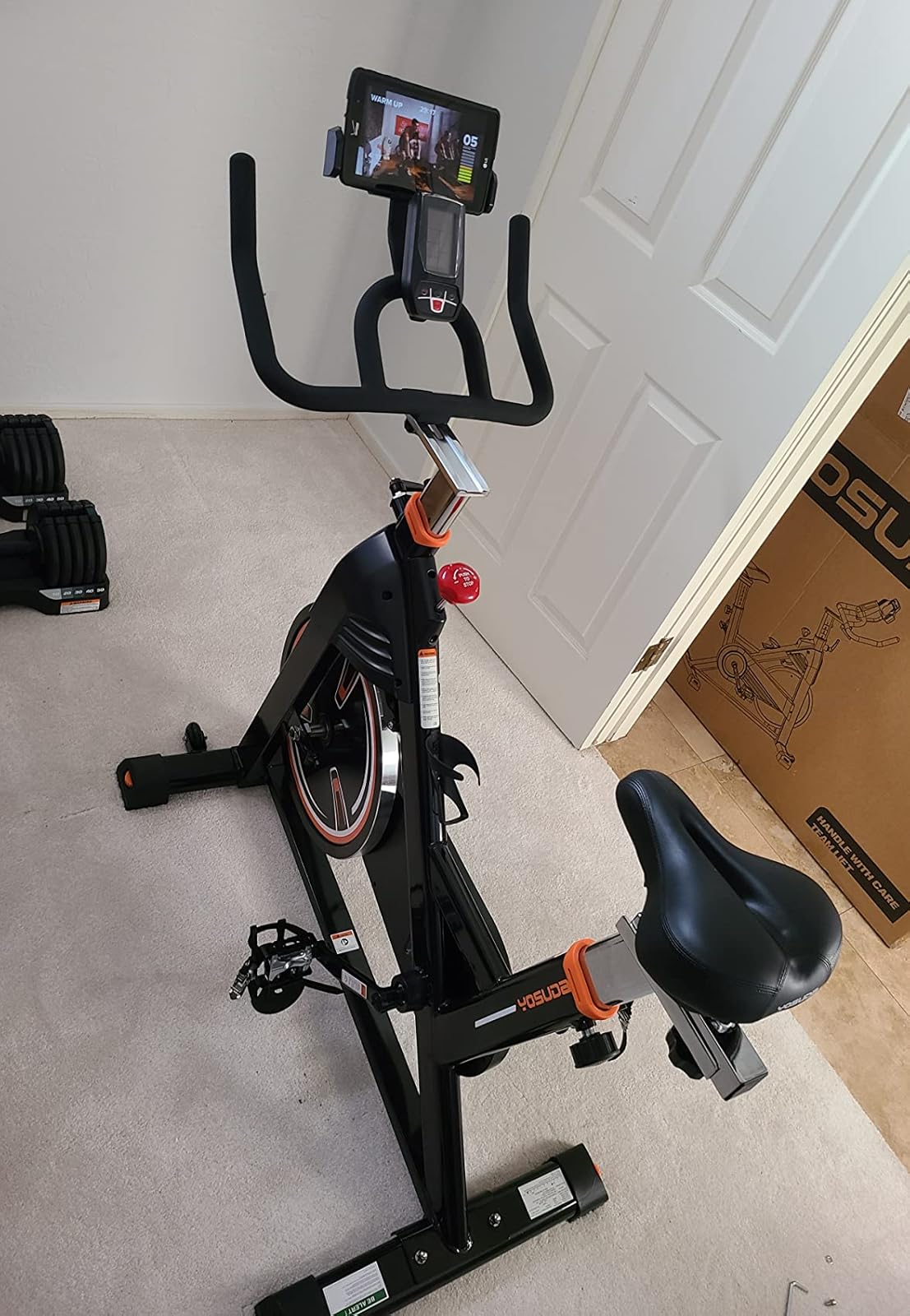 Bicicleta spinning  YOSUDA PRO con Resistencia magnética Volante 20 KG Ultra Silenciosa