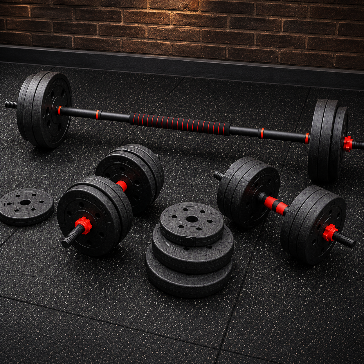 set pesas 60 libras PRO + Set Bandas Tubulares 100 LBS