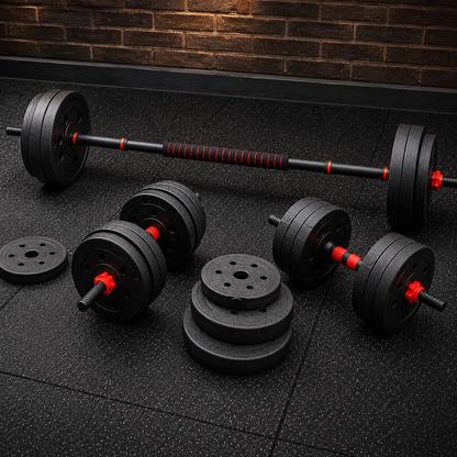 set pesas 60 libras PRO + Set Bandas Tubulares 100 LBS