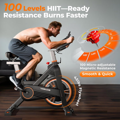 Bicicleta spinning  YOSUDA PRO con Resistencia magnética Volante 20 KG Ultra Silenciosa