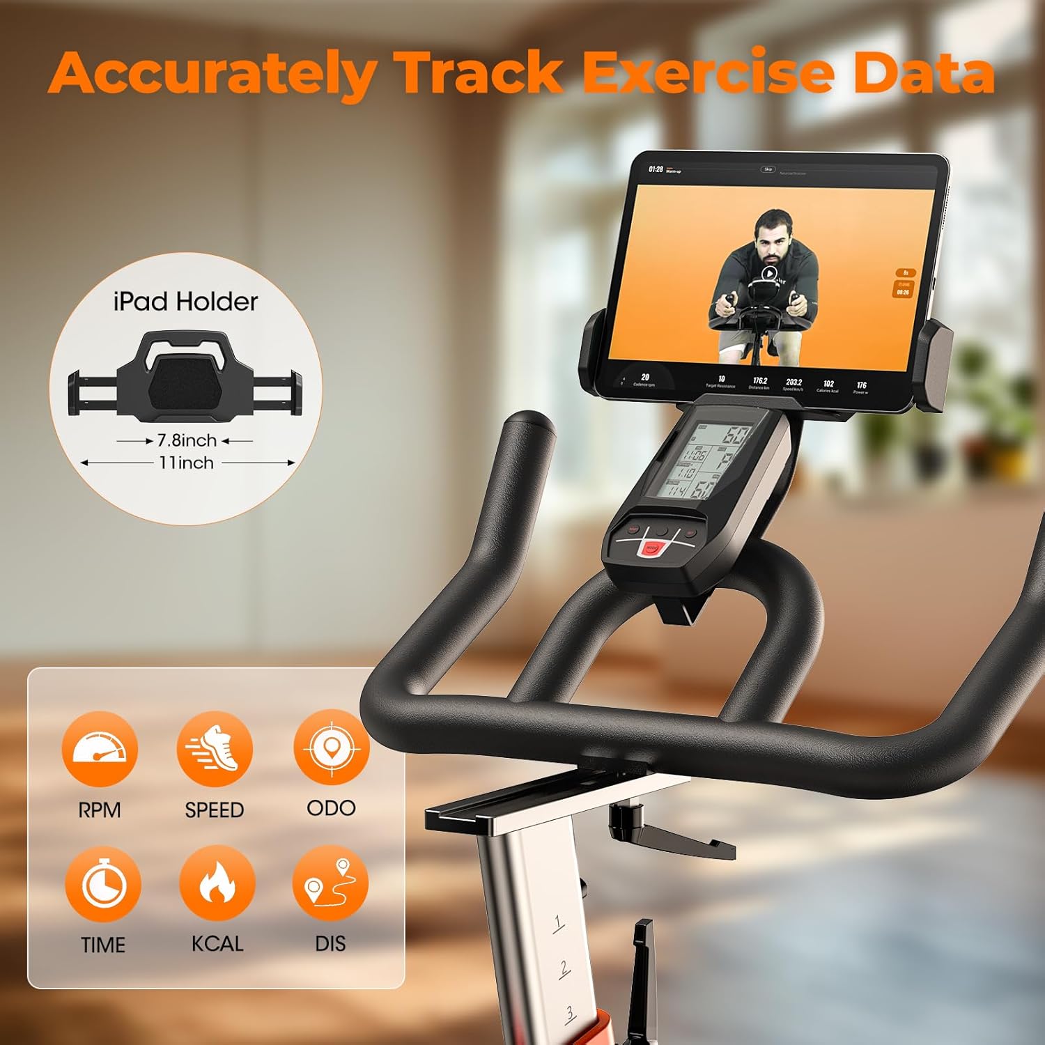 Bicicleta spinning  YOSUDA PRO con Resistencia magnética Volante 20 KG Ultra Silenciosa